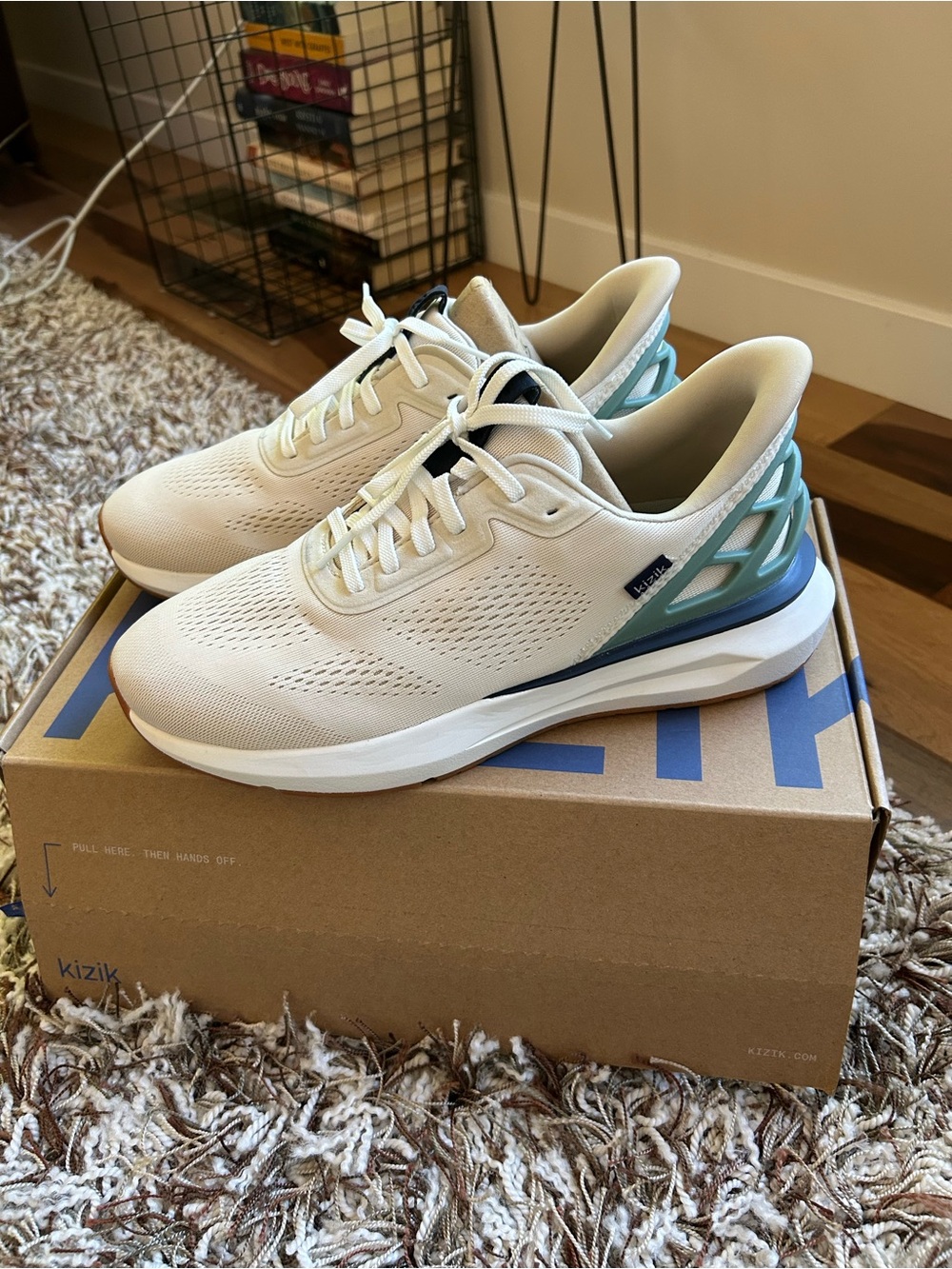 Kizik Athens 2 Men’s Tennis Shoes in Whitecap Grey Size 10.5 Wide